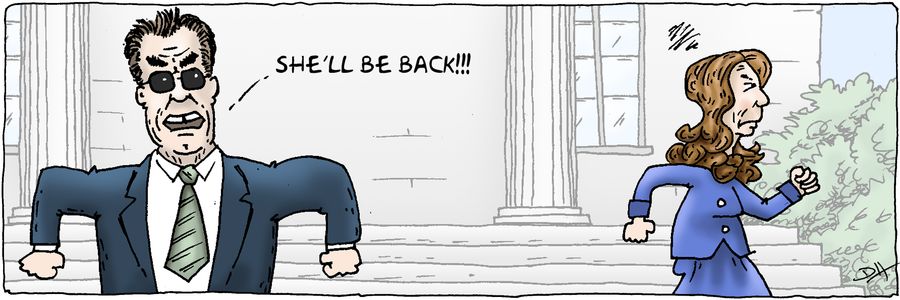 'She'll be back!!!'
