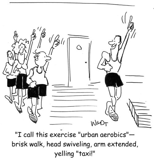'I call this exercise 'Urban Aerobics'