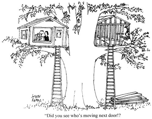 'Did you see who's moving next door!?