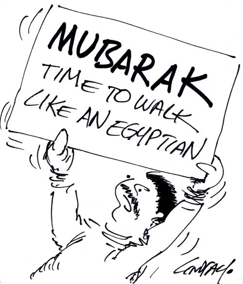 Mubarak; time to walk like an Egyptian