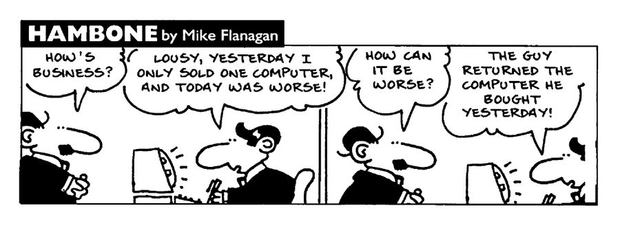 STRIP Hambone: Failing computer business