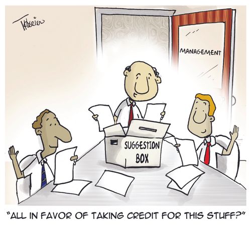 'All in favor of taking credit for this stuff?'