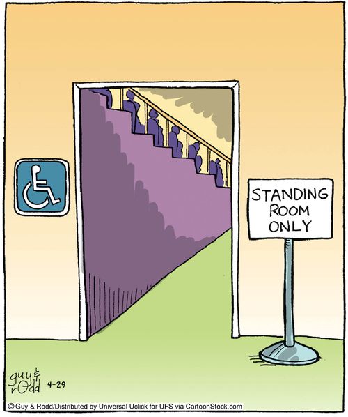 Standing room only.