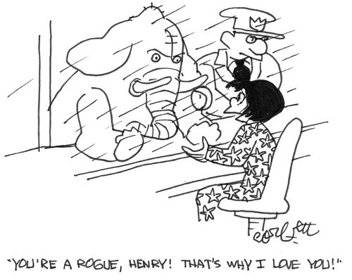 'You're a rogue, that's why I love you!'