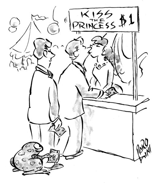 Kiss the Princess, $1 (Frog queues up).
