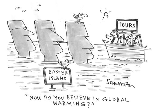 "Now do you believe in global warming?"