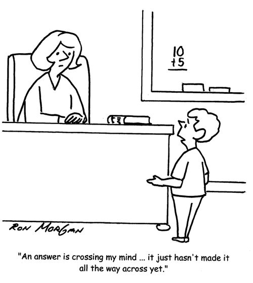 "An answer is crossing my mind ... it just hasn't made it all the way across yet."