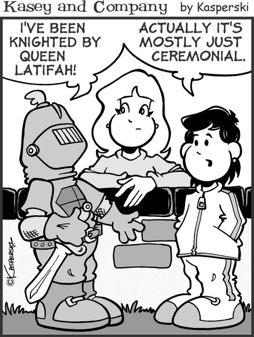 'I've been knighted by Queen Latifah.'