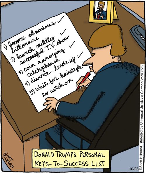 Donald Trumps Personal Keys-To-Success List.