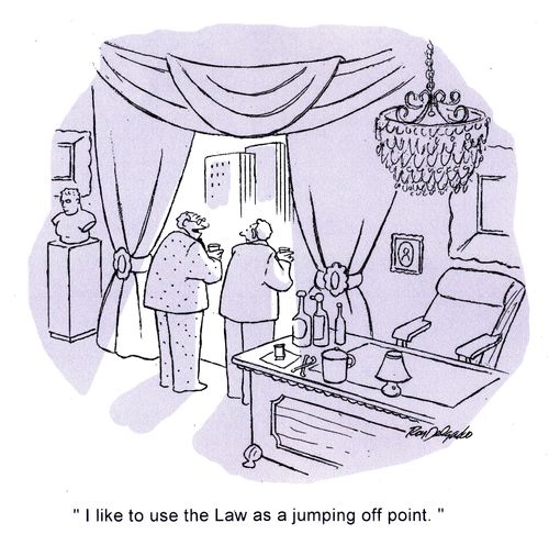'I like to use the Law as a jumping off point.'