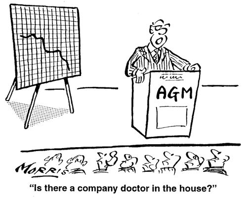 Is there a company doctor in the house?