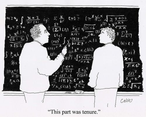 'This part was tenure.'