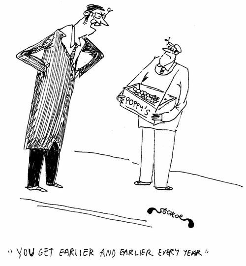 'You get earlier and earlier every year.'