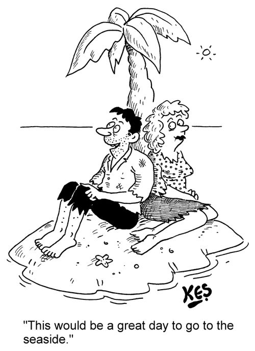 "This would be a great day to go to the seaside."