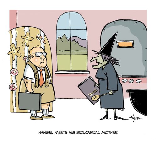 Hansel meets his biological mother.
