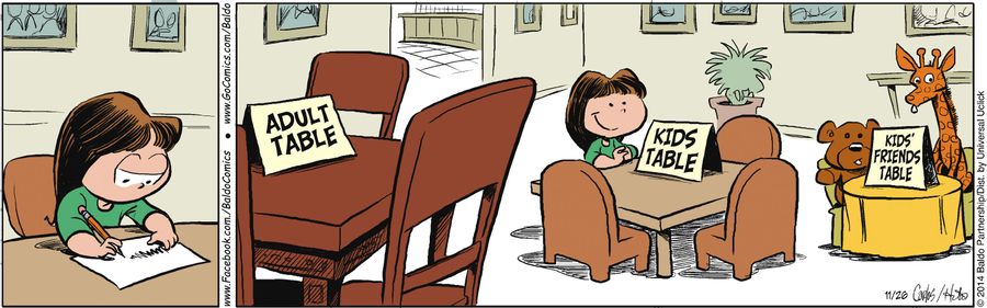 Adult Table - Kids Table - Kids' Friends Table