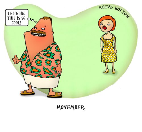 Movember: 'Te he he. This is so cool.'
