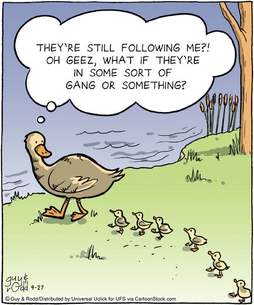 'They're still following me?! Oh geez, what if they're in some sort of gang or something?'