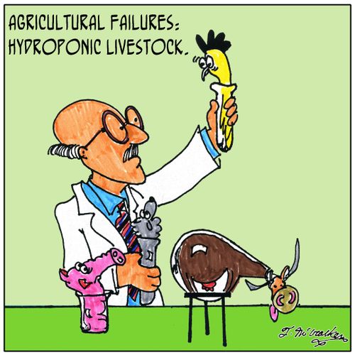 Agricultural Failures: Hydroponic Livestock.