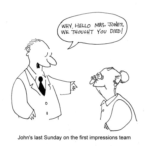 John's last Sunday on the first impressions team.
