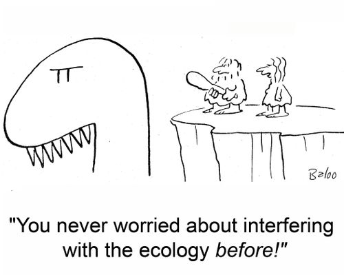'You never worried about interfering with the ecology before!'