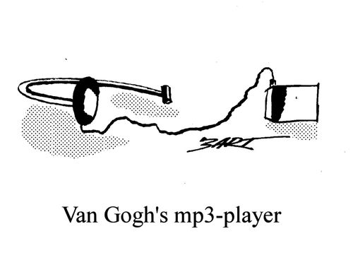 Van Gogh's mp3-player.