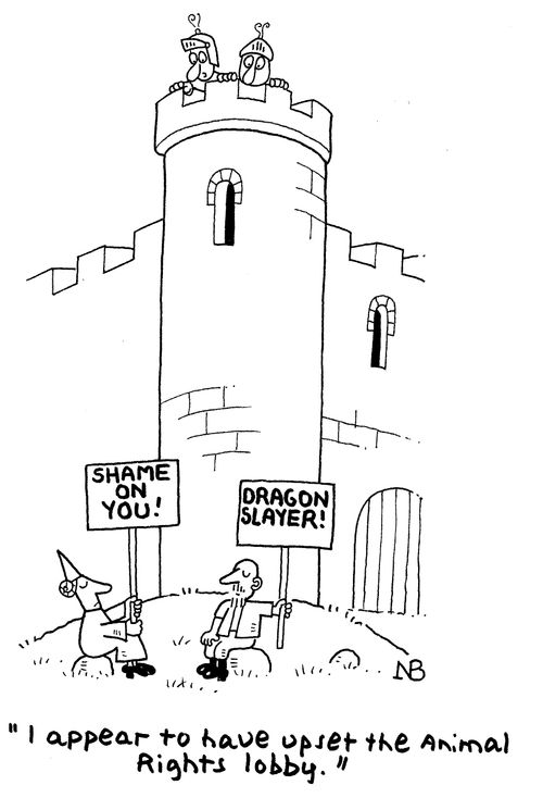 'I appear to have upset the animal rights lobby.'