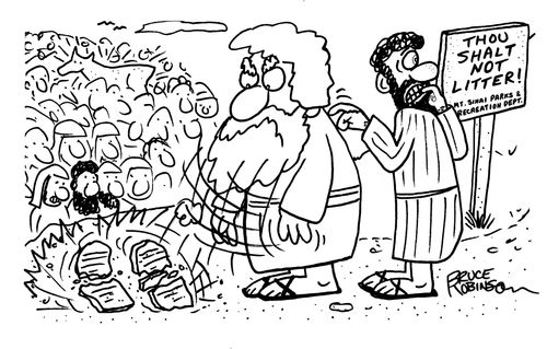 Thou Shalt Not Litter!