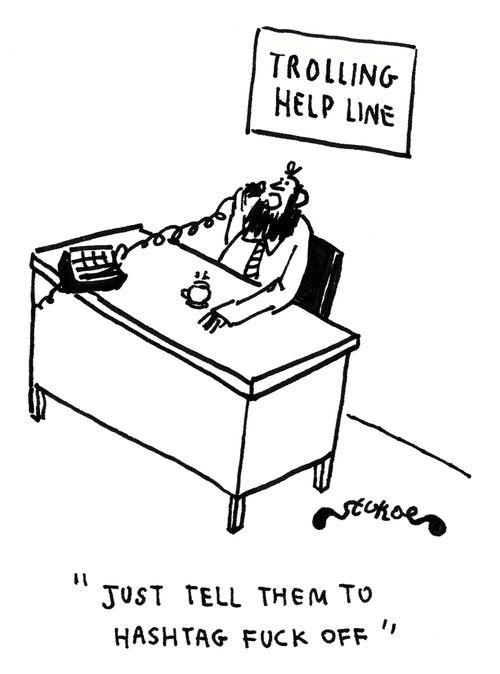 'Just tell them to hashtag f*** off.'