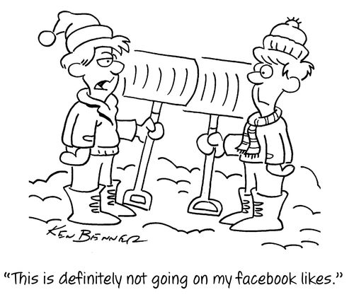 "This is defifitely not going on my facebook likes."