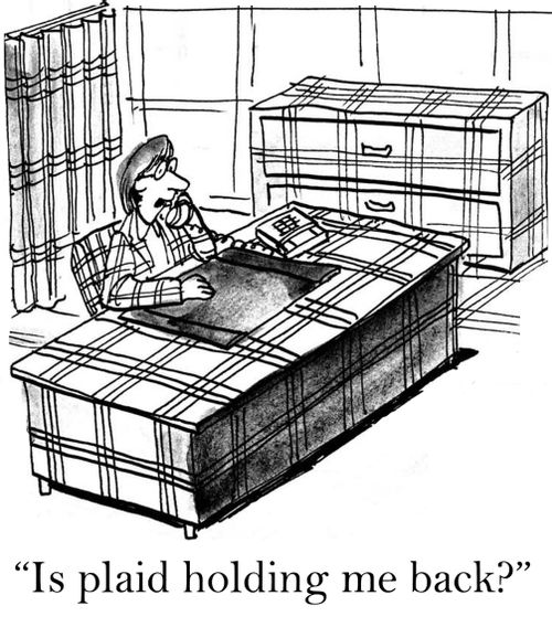 'Is plaid holding me back?'