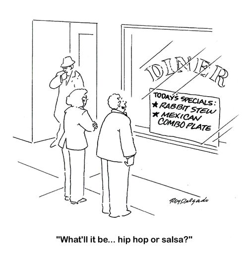 'What'll it be... hip hop or salsa?'