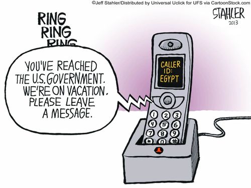 "You've reached the U.S. Government. We're on vacation. Please leave a message."