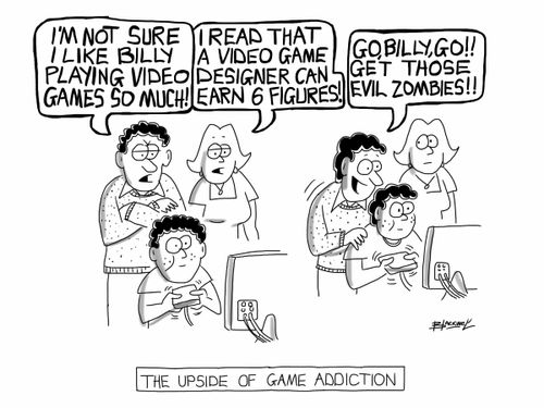 'I'm not sure I like Billy playing video games so much!'