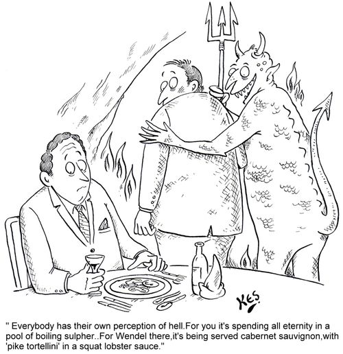 Fitting punishment from the devil.
