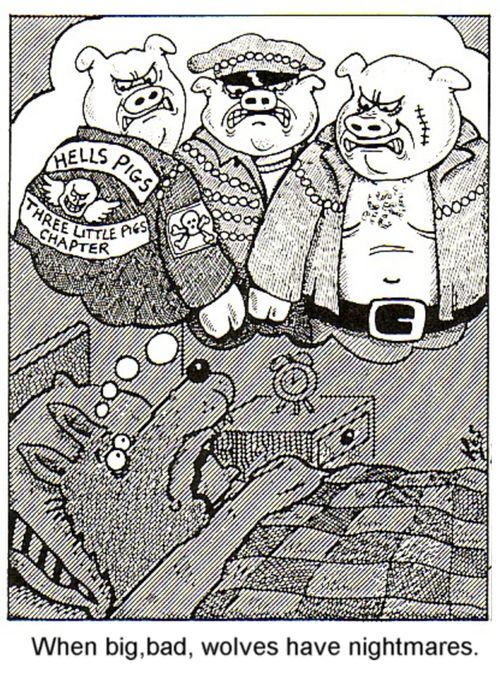 When big, bad, wolves have nightmares.