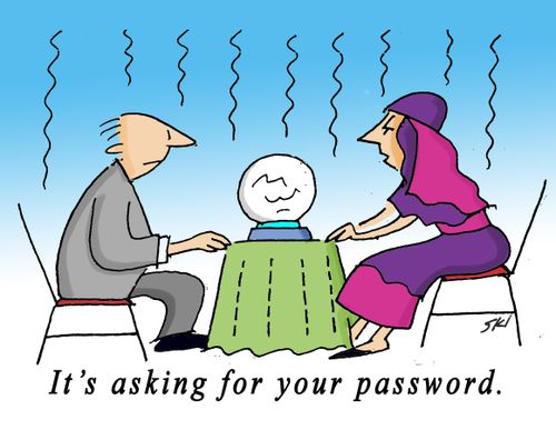 "It's asking for your password."