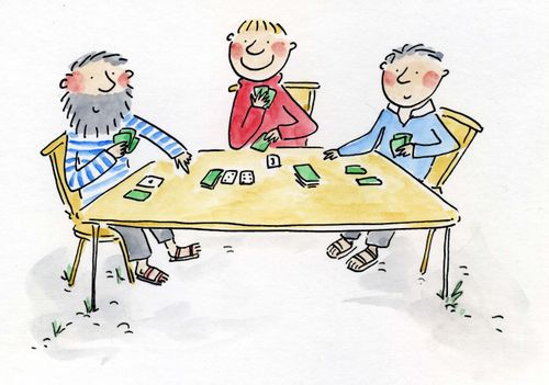 Playing cards.