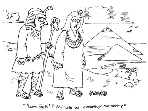 'Leave Egypt? And lose our security deposit?'