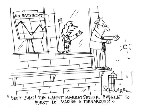 'Don't jump! The latest market sector bubble to burst is making a turnaround!'