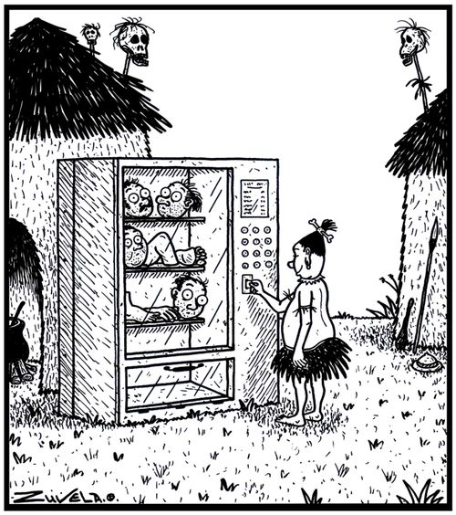 The cannibal's version of a vending machine.