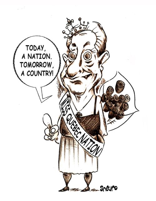 Gilles Duceppe in Dragg: Today, a nation, tomorrow, a country,