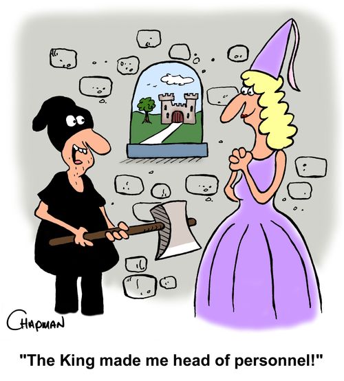 'The King made me head of personnel!'