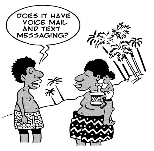 'Does it have voice mail and text messaging?'