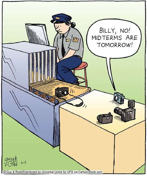 'Billy, no! Midterms are tomorrow!'