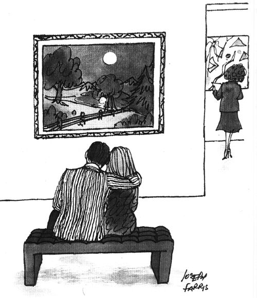 Couple Sitting in Front of A Sunset.