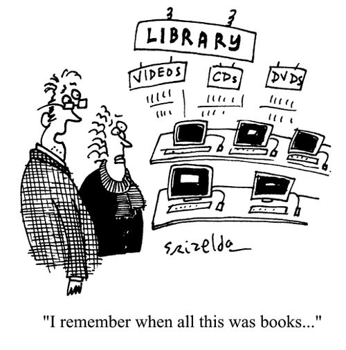 'I remember when all this was books...'