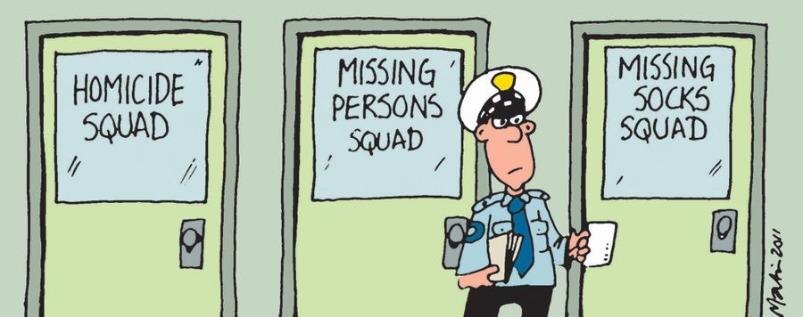 Missing socks squad.