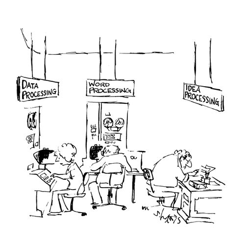 Data processing/word processing/idea processing.