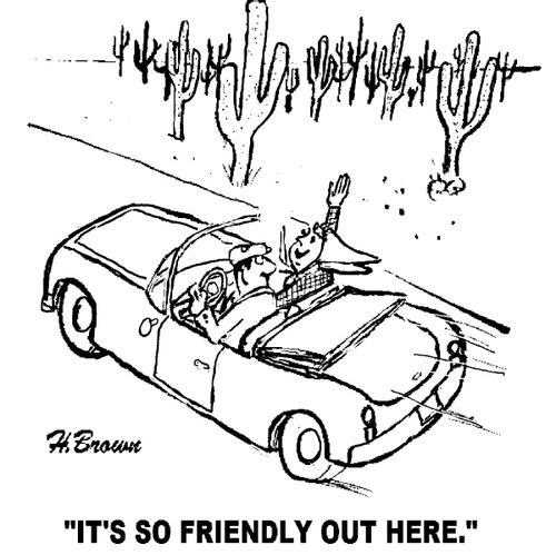 'It's so friendly out here.'